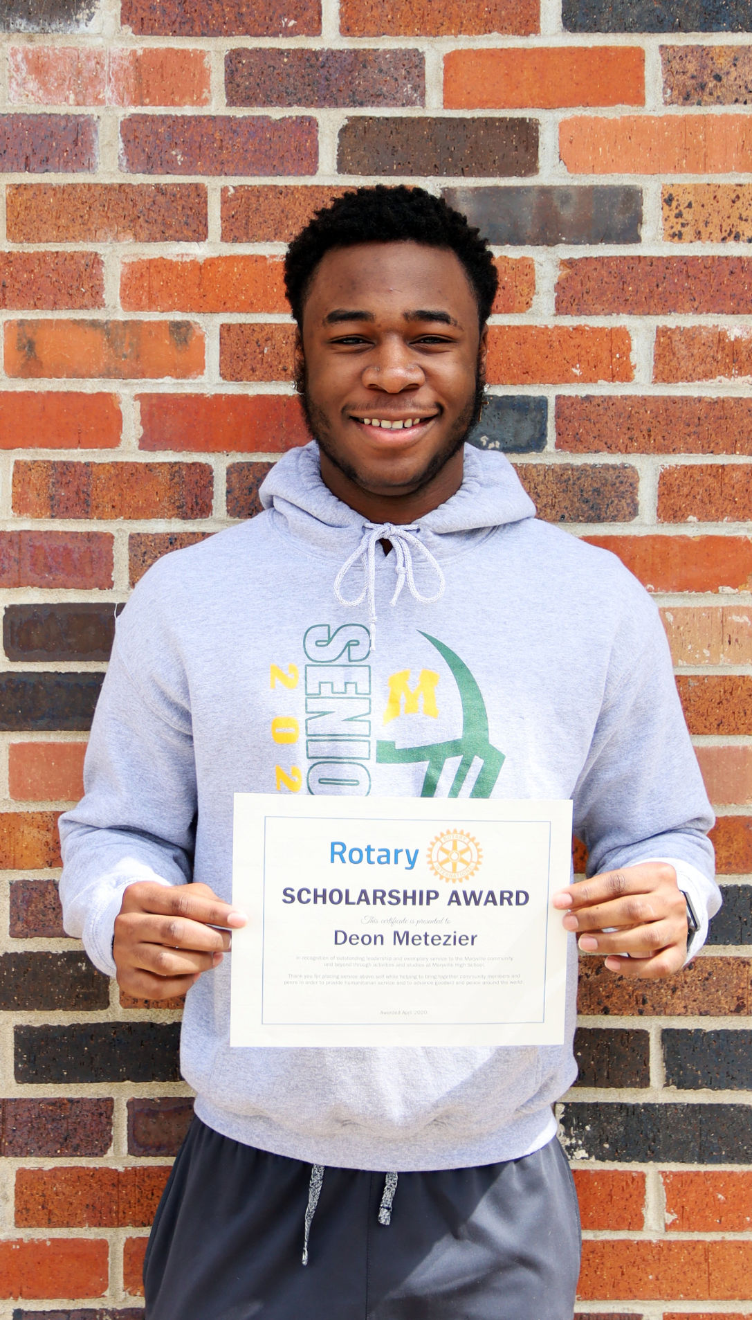 5-14-20 Rotary Students of the Month Deon Metezier.jpg